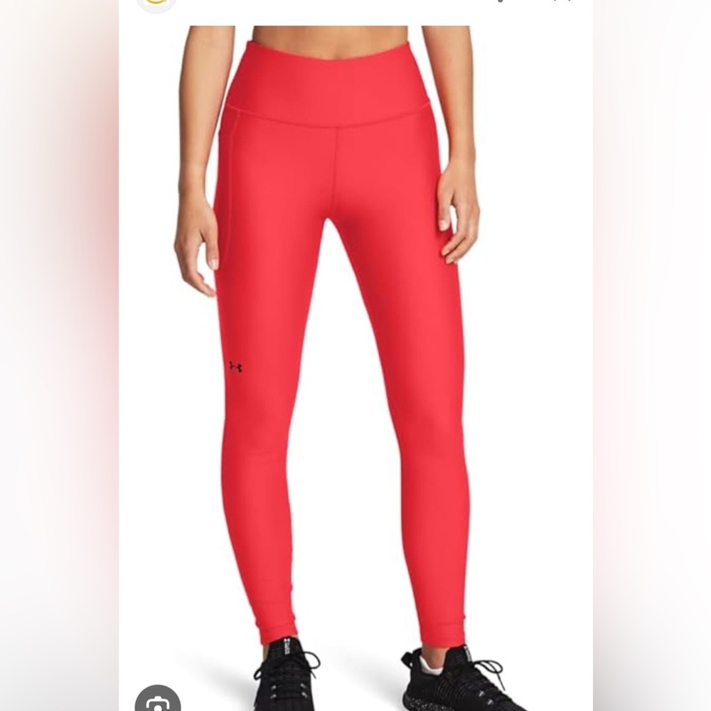 Under Armour Red Compression Leggings High Waist